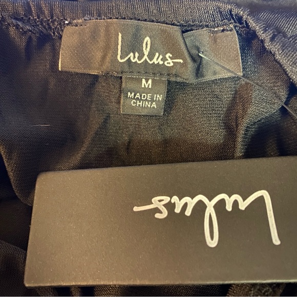 Lulus Casita Sexy Sheer Lace Long Sleeve Bodysuit Deep V-Neck Black Medium NWT - Picture 10 of 14